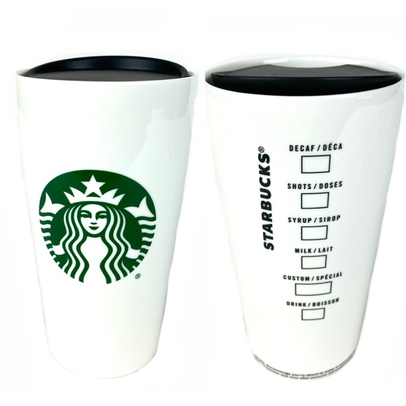 Starbucks Other - Starbucks Tall Ceramic Travel Cup Tumbler Mug